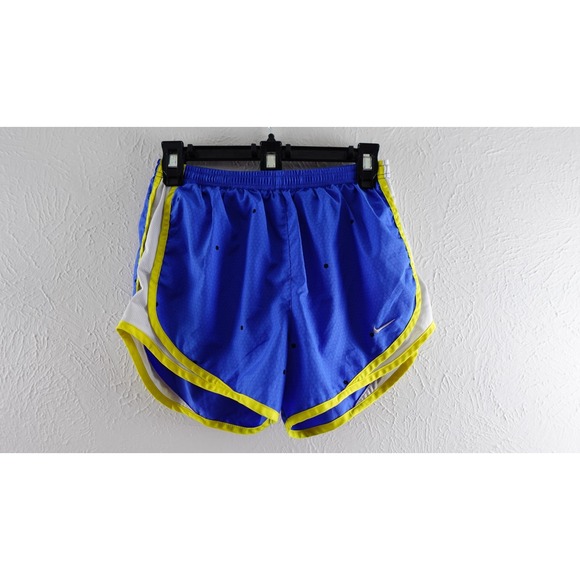 Nike Dri Fit Womens Running Shorts Size small Blue Honeycomb - Picture 1 of 8